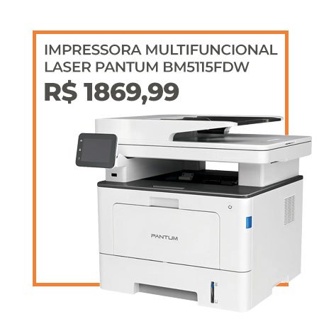 Impressora Multifuncional Laser Pantum BM5115FDW
