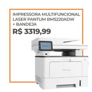Impressora Multifuncional Laser Pantum BM5220ADW + Bandeja